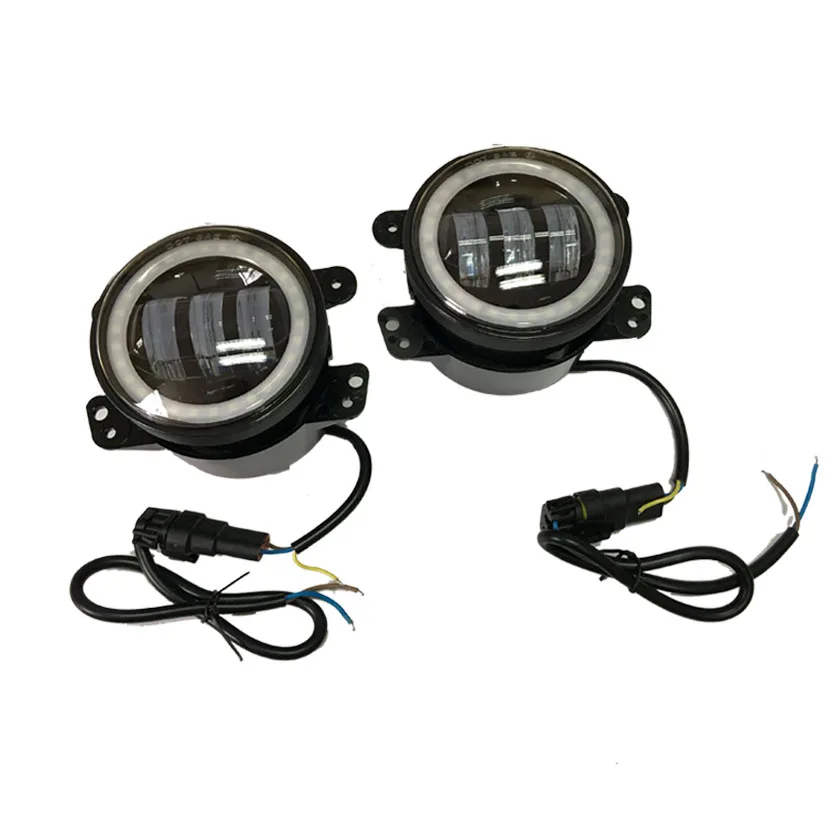 High quality 30w Fog Light for Jeep For wrangler fog lamp/led/bulb  with DRL round 4 inch car lights headlight headlamp