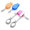 Portable cutlery hiking camping spoon stainless steel folding spoon