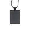 blank black square shape kerings Charms Wholesale zinc alloy Pendants
