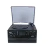 Professional Vintage design with vinyl records player CD USB record and AM FM radio cassette