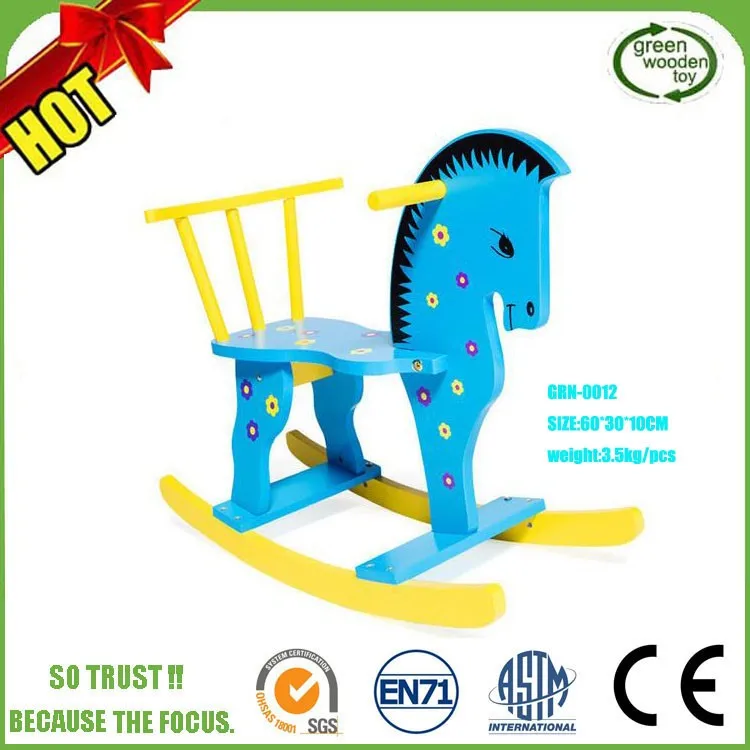 Children Wooden Rocking Horse For Sale, Kids Wooden Rocking Horse Toy