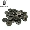 Manufacturers direct freshwater shell buttons small round edge four hole buttons gray brown shirt buttons