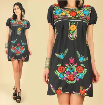 Mexican Embroidered Dress