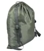 Durable Drawstring Laundry Backpack 2 Strong Shoulder Straps, Wash Laundry Washing Bag for Laundry Bag, Brown