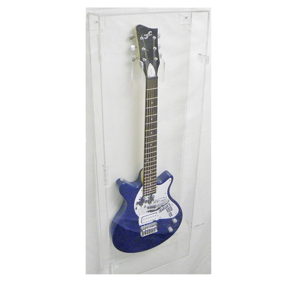 Wall Mounted Premium Clear Acrylic Guitar Display Case Dust Cover Buy