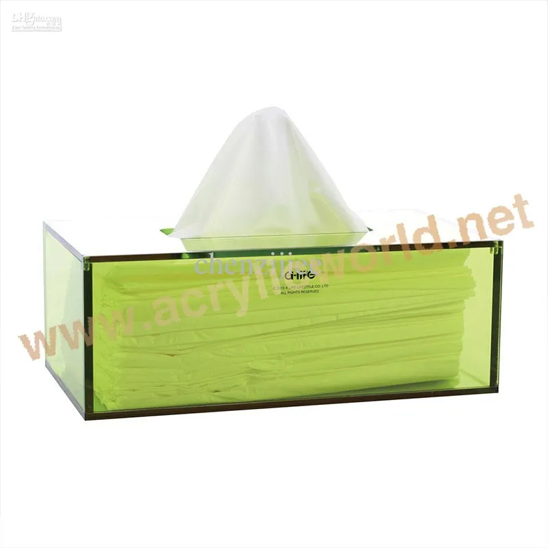 Custom Ecofriendly Color Printed Clear Plastic Tissue Box Tissue Box