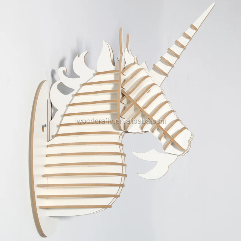 Unicorn Head Wall Decor modern style wood deer animal head,wood unicorn head wall Unicorn Head Wall Decor modern style wood deer animal head,wood unicorn head wall
