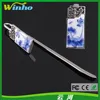 Winho Classical Chinese Bookmark with Blue and White Porcelain Technique