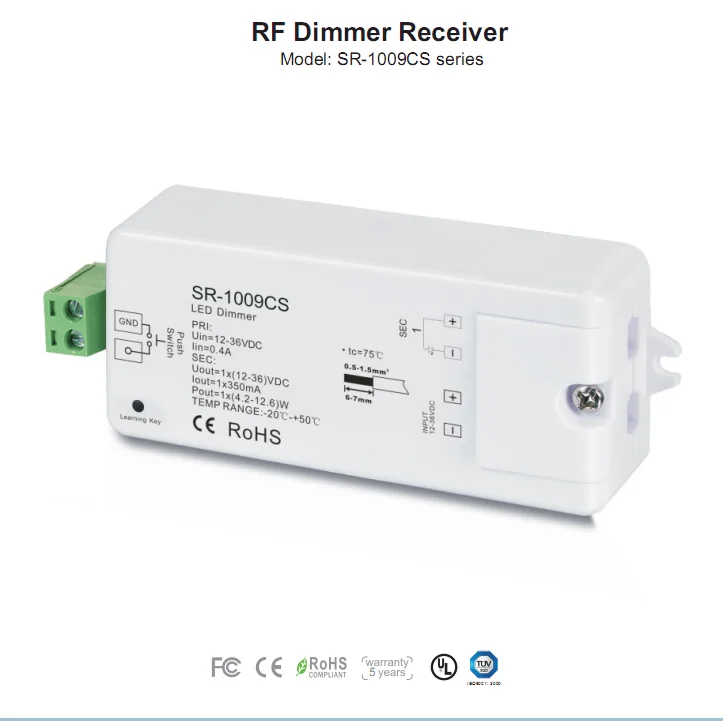 LEDsikon® Wifi/RF Dimmer SR-1009CS 12-36V, 96-288W LK#522637 