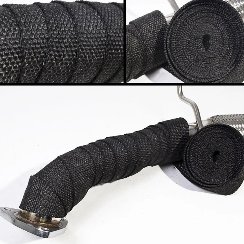 Autofab Black Turbo Manifold Heat Exhaust Thermal Wrap Tape