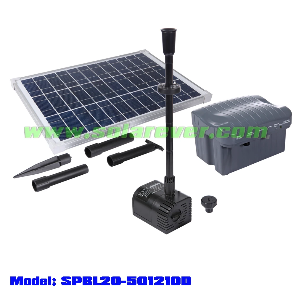 Solar Powered Fountain/pond/pool Water Pump Kit With Battery,Timer