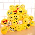 1pcs 30 30cm Emoji Smiley Emoticon Emotion Plush Cushion Pillow Yellow Round Plush Toy Doll Ornaments