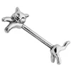 Surgical Steel Nipple Shield Rings Barbells 14G Cat Breast Ring