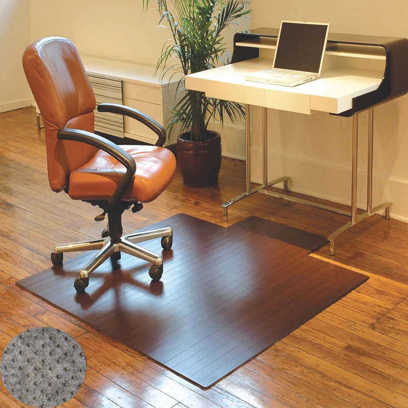 Office Floor Carpet Protector Decorative Bamboo Chair Mat Decorative Bamboo Chair Mat