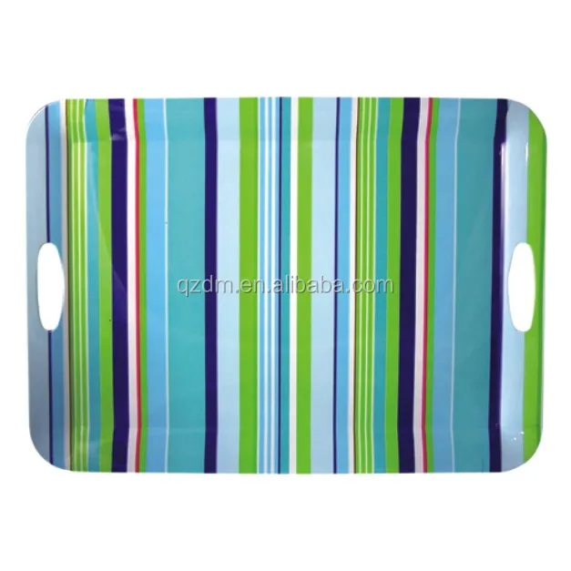 Large Melamine Tray With Handles