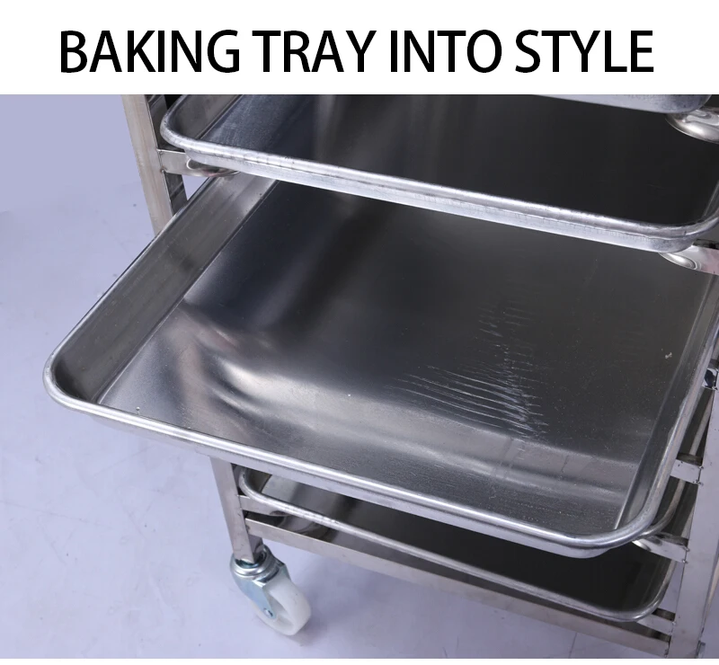 Bakery Cooling Rack Baking Tray Trolley Buffet Service Tray Rack Food