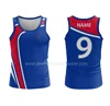 wholesales Touch Football cool dry training running singlets customized vest sublimated team club sport singlets mens