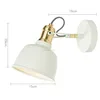 white wall lamp with gold socket and holder mounted lamp and movable head