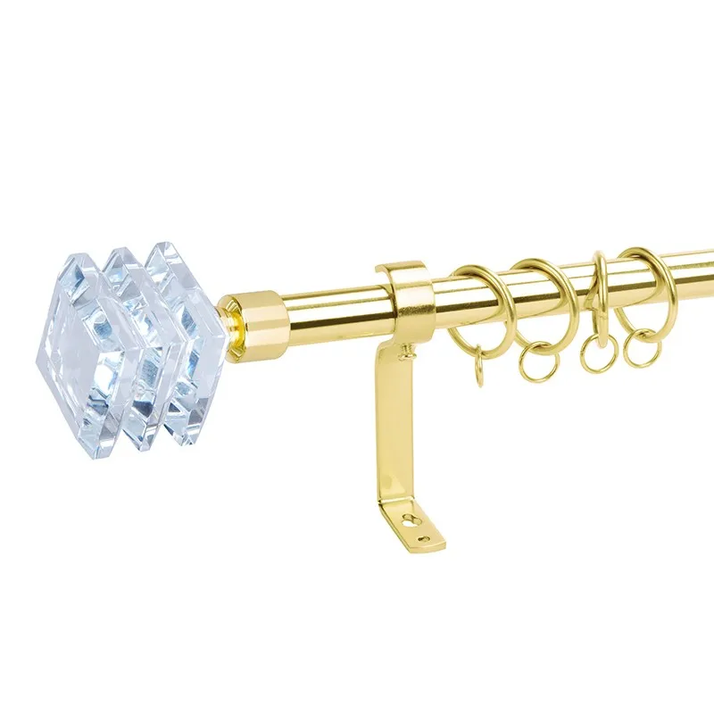 Elegant Crystal Glass End Cap Curtain Tube/rod/pole Buy Elegant