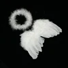 Wholesale costume children's white fairy feather angle wings