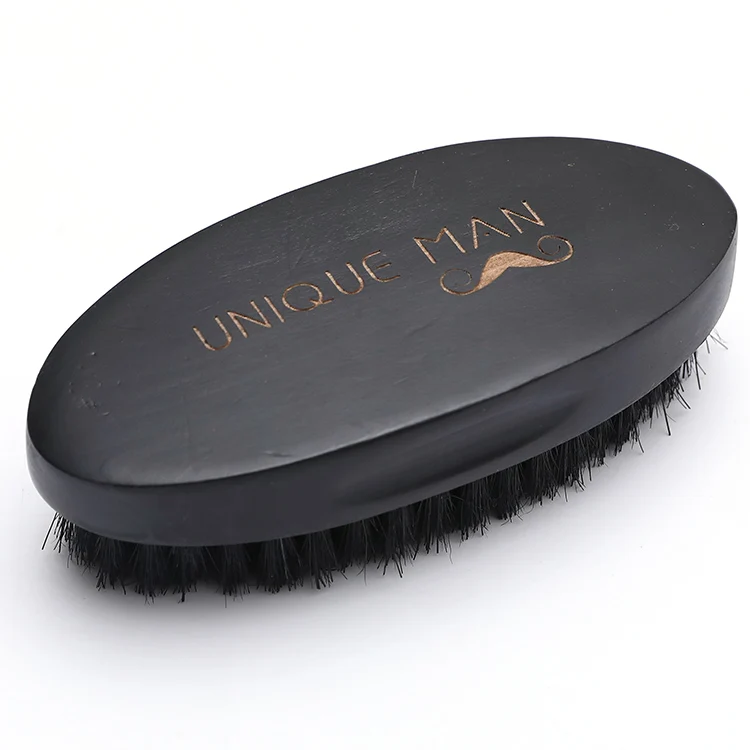 beard brush with logo