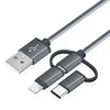 3ft 6ft 1m 2m 1.8m 3 in 1 Multi pvc USB Charging Cable for all the mobile phones