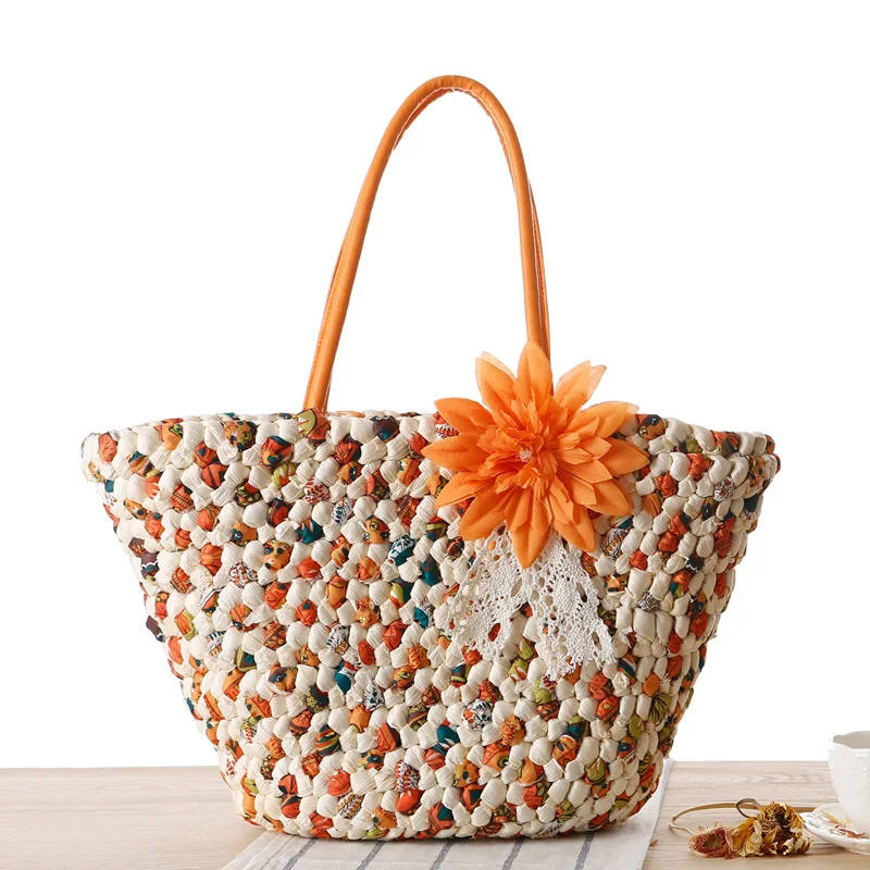 China manufacturer paper straw bag bohemian bali for summer