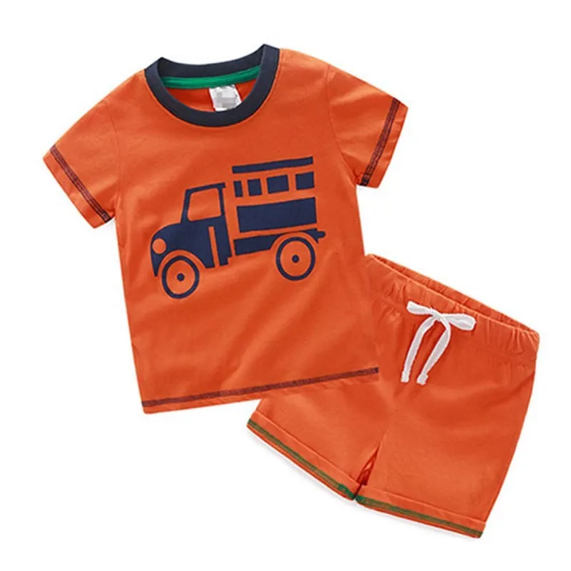 Wholesale 100% Cotton Summer Children Clothing Set For 2-7 Y Boy - Buy ...