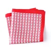 Custom Silk Handkerchief 23*23cm Men's Floral Paisley Pocket Square Silk Hanky For Wedding Party Chest Towel