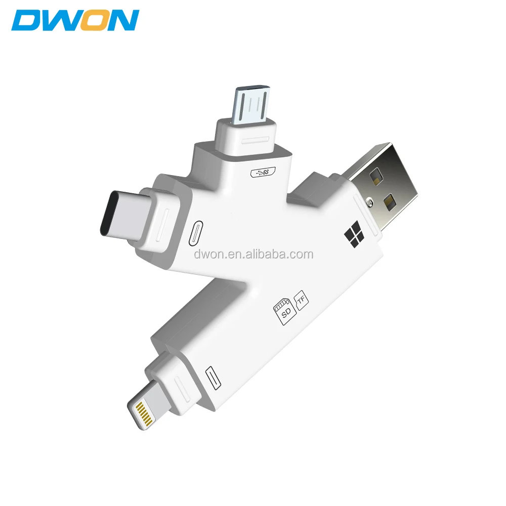 card reader otg 4 in 1 otg type-c sd reader - ANKUX.COM