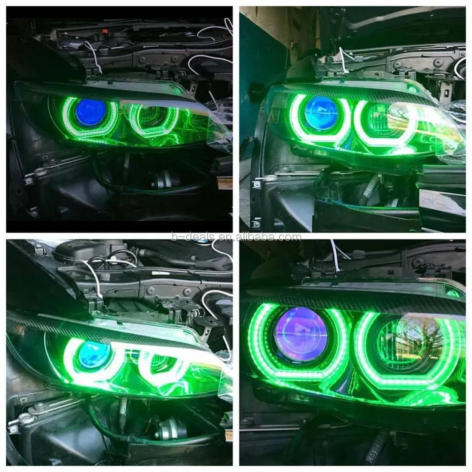 Acrylic LED Angel Eye Halo Ring For BMW E90 E91 E82 E87 E60 DTM Style