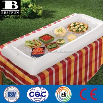 inflatable salad bar ice tray