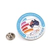Factory Price shell shape round sports meet badges with logo