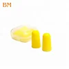 Industrial use PU foam disposable ear plug with customized packing logo soft earplug