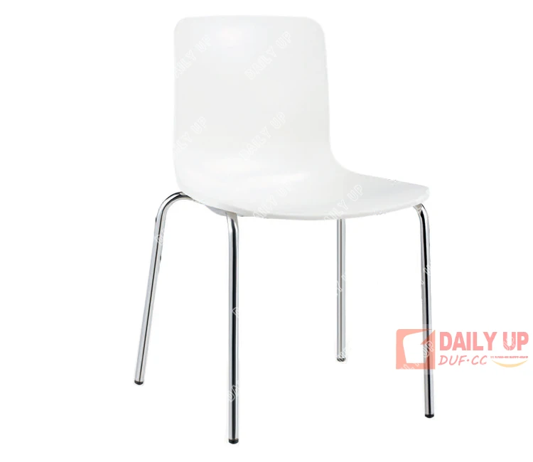 China Hot Sale Fancy Stackable Chair General Use Plastic Dining Chair Banquet Chair with Metal Legs