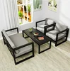 high quality metal Material leather sofa set 3 2 1 seat