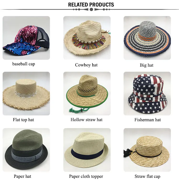 Wholesale Wide Brim Visor Hat Natural Wheat Straw Flat Top Boater Hat