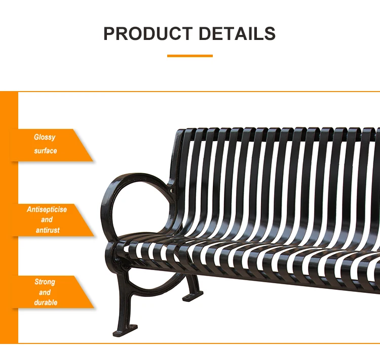 Heavy Duty Garden Vintage Furniture Classic Black Metal Long Outdoor Bench Design Buy Bench