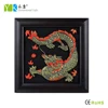 High quality decorative modern Asian Chinese dragon wooden carving embossed wall art