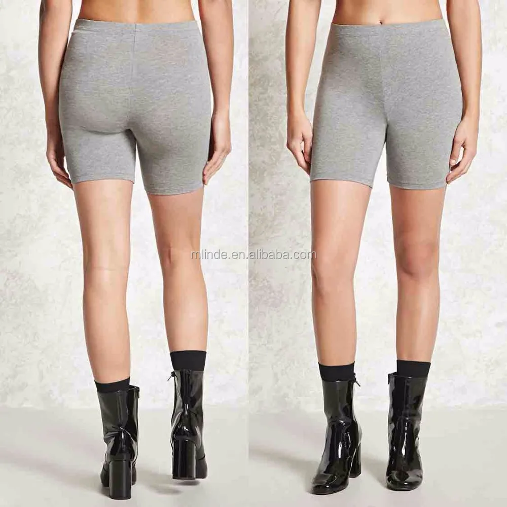 Sportwear For Women Active Clothing Wholesale Custom 95% Cotton 5% Spandex Bike Shorts Pants ...