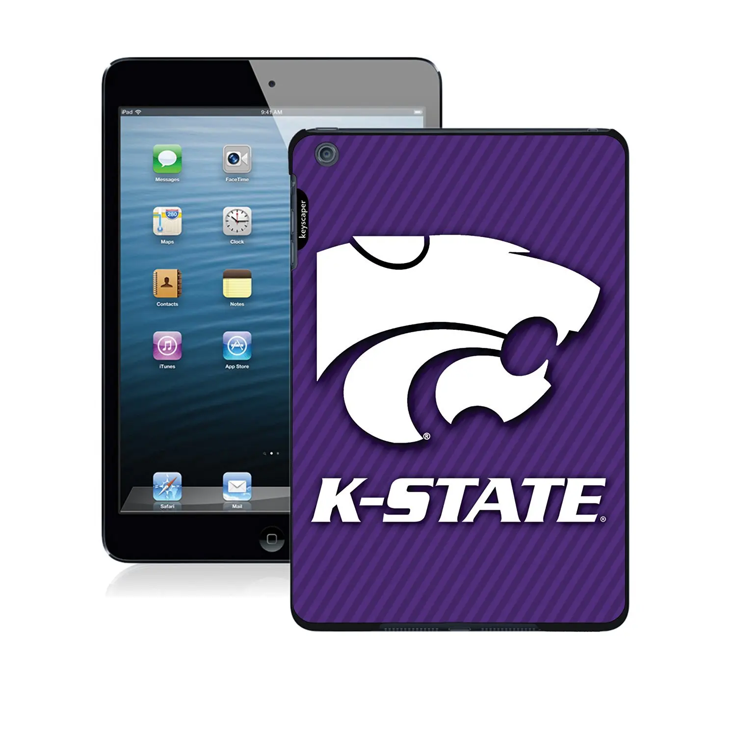 Kansas State Wildcats iPad Mini Case officially licensed by Kansas State University for the Apple iPad Mini by keyscaper®