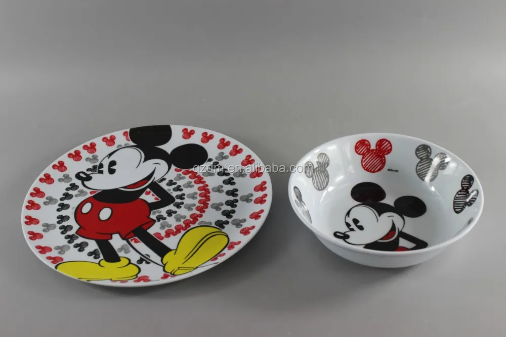 3 Pieces Melamine Dinner Set With Famous Design