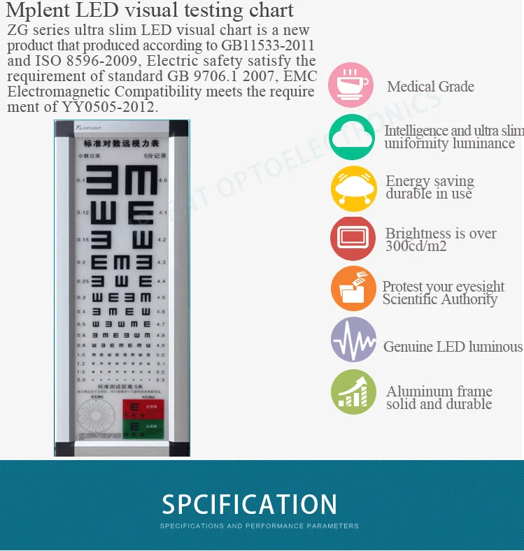 Cheap Led Visual Chart Light Box Quality Ophthalmic Testing Snellen Acuity  E Chart Optometry Instrument Eye Test Chart - Buy Led Eye Chart Product on  ...