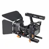Professional handle DSLR video stabilizer film movie making camera cage with 15mm rod system rig kit for Panasonic GH4