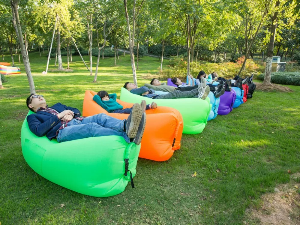 Quickly Fill Lazy Bean Bags,Outdoor Portable Beach Camping Sleeping Bag