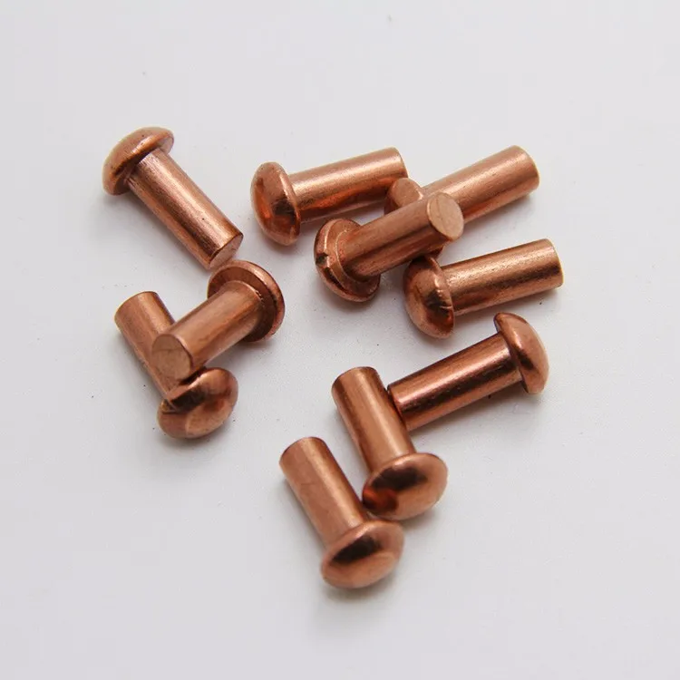 Din660 Round Head Solid Copper Rivets Buy Solid Copper Rivets,Round