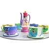 Realistic amusement park games equipment amusement park fun rides coffee cup rides