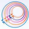 Hot Sale Colorful Plastic Cycle Embroidery Hoops for Fabric Crafts