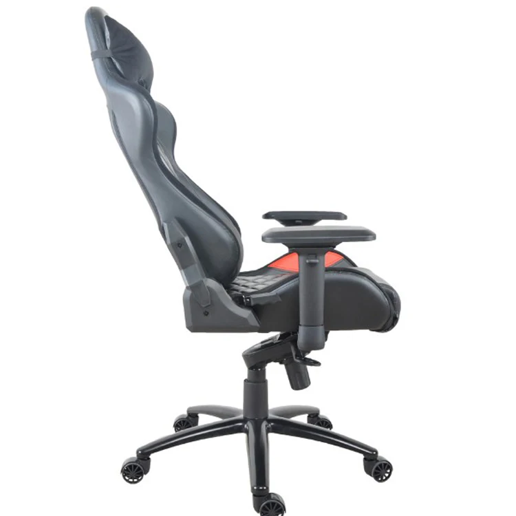 GUYOU Y-2666 New PU Leather Swivel Height Adjustable Armrest Sports Gaming Chair with pillow for Racing