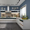 Custom made 2018 popular modern high gloss finish russian style home kitchen cabinet